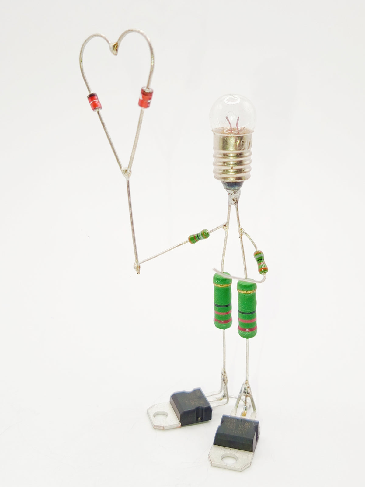 Sculpture électronique - Le cœur offert