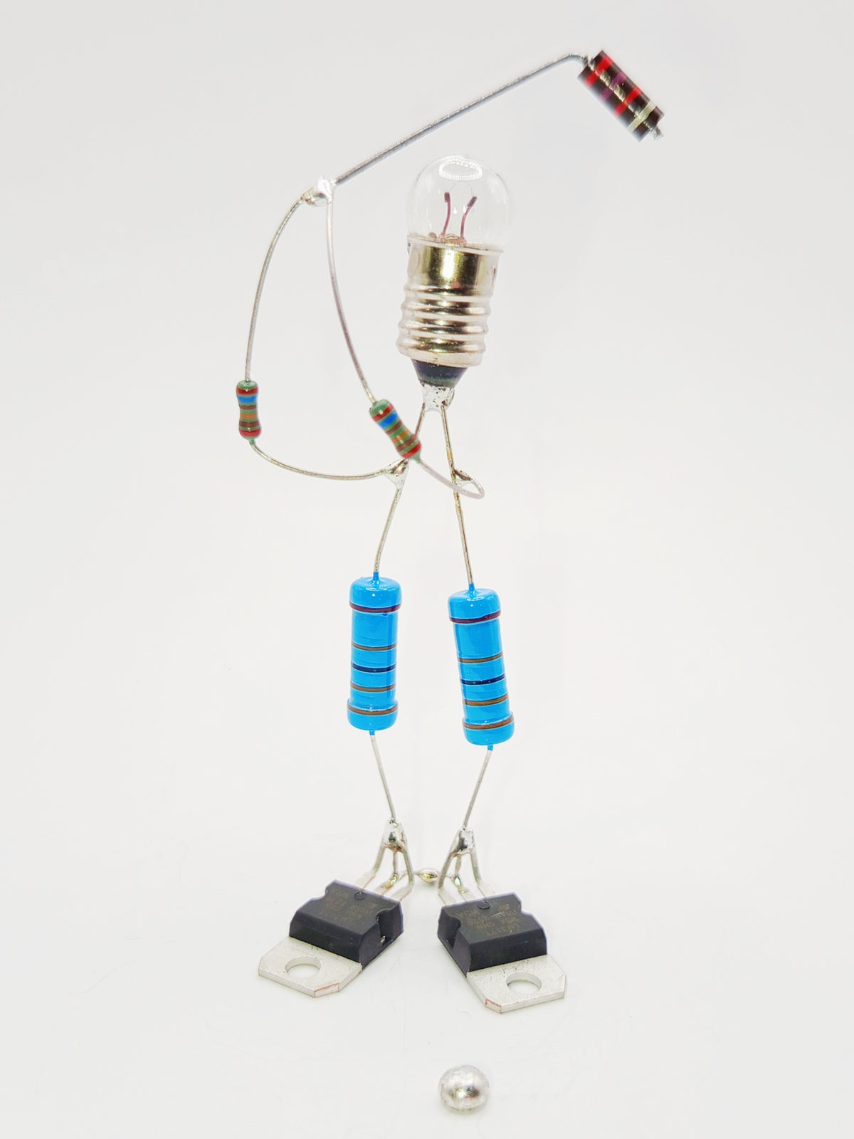 Sculpture électronique - Le golfeur