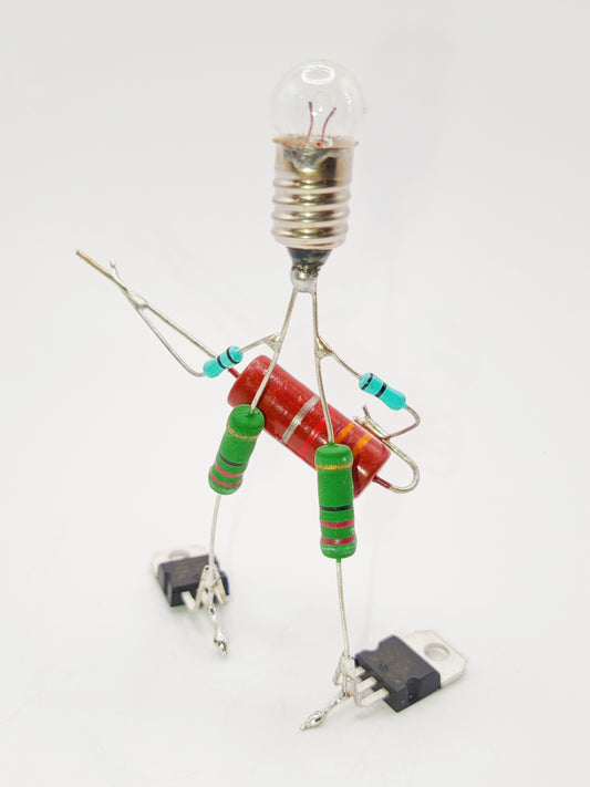 Sculpture électronique - Le guitariste