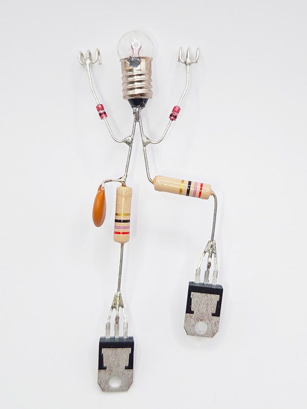 Sculpture électronique - Le grimpeur