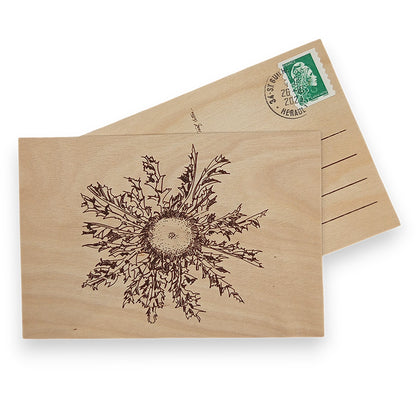 Carte postale en bois - La Cardabelle