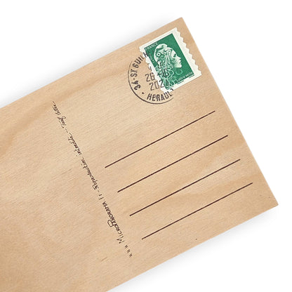 carte postale en bois - lilot boutique - l'ilot boutique