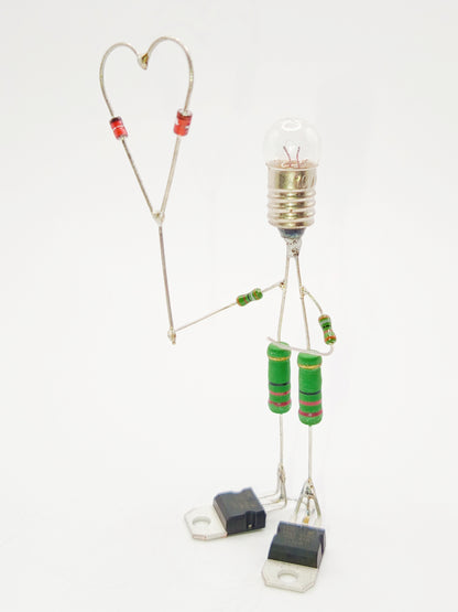 Sculpture électronique - Le cœur offert