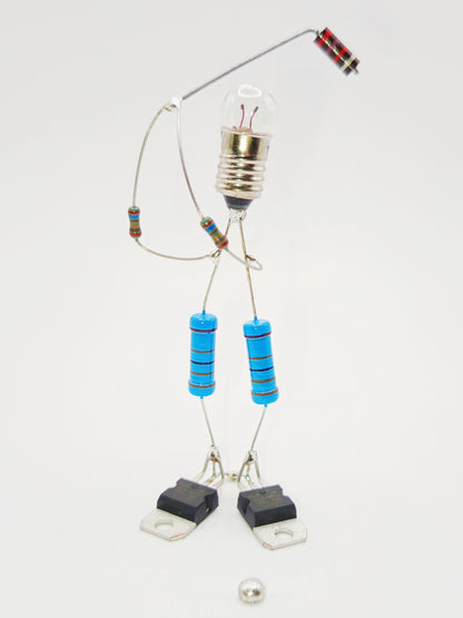 Sculpture électronique - Le golfeur
