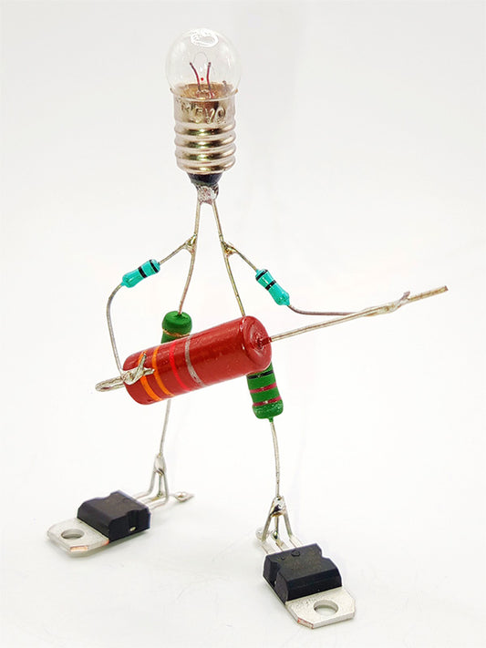Sculpture électronique - Le guitariste