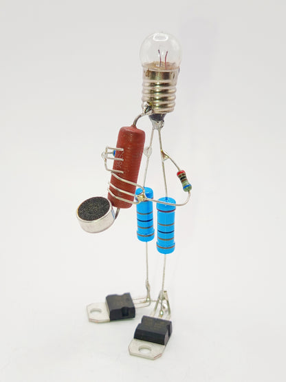 Sculpture électronique - Le saxophoniste