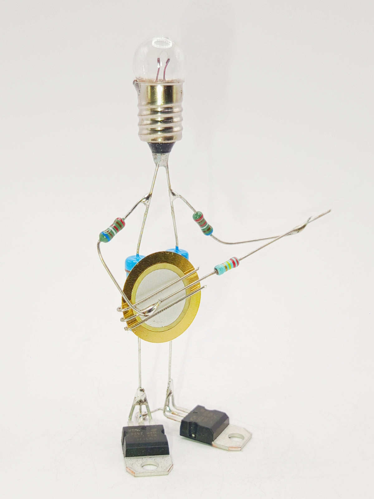 Sculpture électronique - Le banjo ou guitare