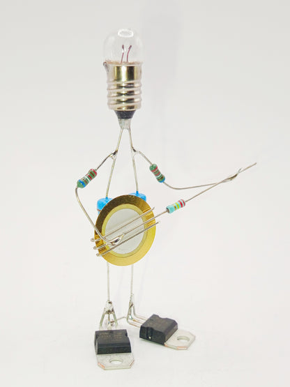 Sculpture électronique - Le banjo ou guitare
