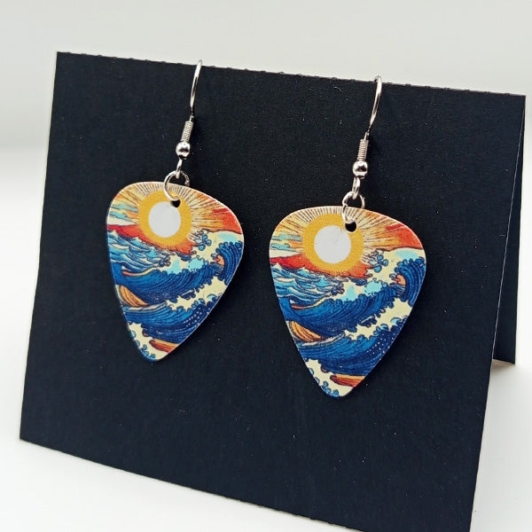 Boucles d'oreilles médiators - Soleil