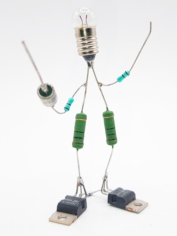 Sculpture électronique - L'escrimeur