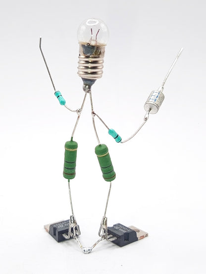 Sculpture électronique - L'escrimeur