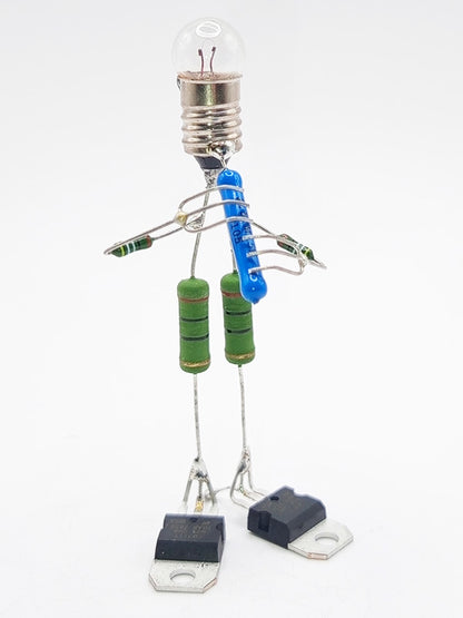 Sculpture électronique - Le flûtiste
